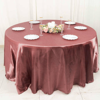 The Perfect Wedding Tablecloth in Cinnamon Rose
