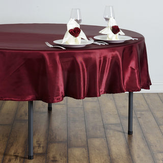Unmatched Quality and Versatility: Burgundy Satin Perfection
