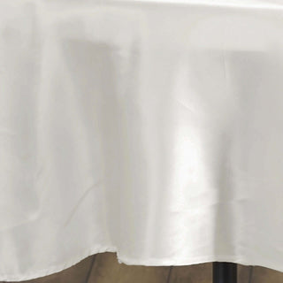 Versatile and Practical Ivory Satin Tablecloth Versatile and Practical Ivory Satin Tablecloth