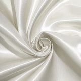 90inch Ivory Satin Round Tablecloth #whtbkgd