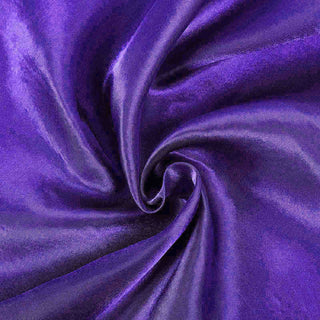 Transform Your Tables with the Purple Satin Tablecloth