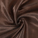 90x132Inch Chocolate Satin Seamless Rectangular Tablecloth#whtbkgd