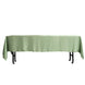 60inch x 102inch Sage Green Satin Rectangular Tablecloth