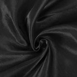 60x126 Black Satin Rectangular Tablecloth#whtbkgd