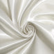 72x120 Ivory Satin Rectangular Tablecloth #whtbkgd