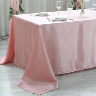 Add Elegance to Your Event with the Dusty Rose Satin Tablecloth Add Elegance to Your Event with the Dusty Rose Satin Tablecloth