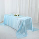 90x132Inch Blue Satin Seamless Rectangular Tablecloth