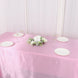 90x132Inch Pink Satin Seamless Rectangular Tablecloth