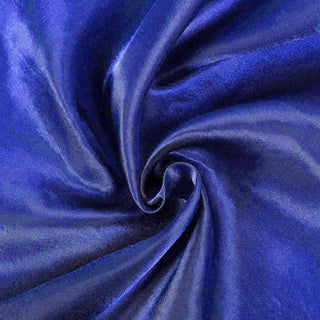 Versatile and Stylish: The Royal Blue Satin Seamless Rectangular Tablecloth Versatile and Stylish: The Royal Blue Satin Seamless Rectangular Tablecloth