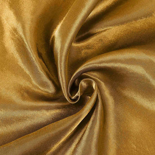 Create a Stunning Table Setting with the 90"x156" Gold Seamless Satin Rectangular Tablecloth