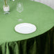 120inch Olive Green Seamless Premium Velvet Round Tablecloth, Reusable Linen