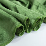 120inch Olive Green Seamless Premium Velvet Round Tablecloth, Reusable Linen