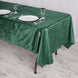 60x102inch Hunter Emerald Green Seamless Premium Velvet Rectangle Tablecloth, Reusable Linen
