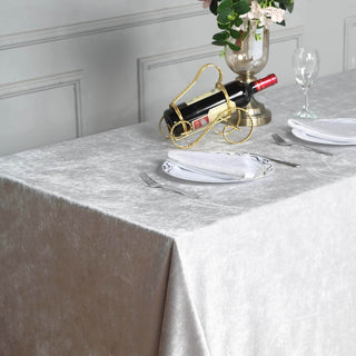 Unleash the Splendor of the Silver Velvet Tablecloth Unleash the Splendor of the Silver Velvet Tablecloth
