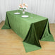 90x132inch Olive Green Seamless Premium Velvet Rectangle Tablecloth, Reusable Linen