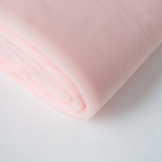 Premium Blush Tulle Fabric for Elegant Event Decor