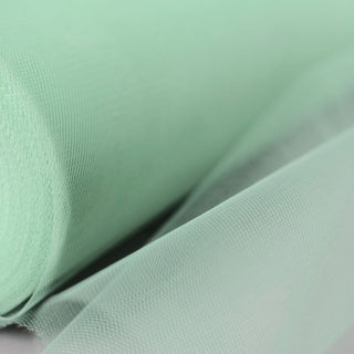 Mesmerizing Sage Green Tulle Fabric Bolt for Stunning Event Decor