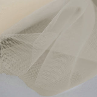 Beige Tulle Fabric Bolt for Stunning Event Decor
