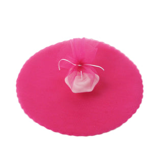Transform Your Event Decor with Fuchsia Sheer Nylon Tulle Circles Transform Your Event Decor with Fuchsia Sheer Nylon Tulle Circles