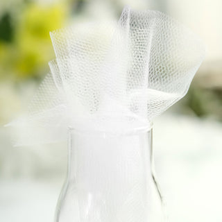 Create Charming DIY Crafts with White Sheer Nylon Tulle Circles