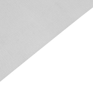 Textured white canvas corner on a plain background for art or design use.