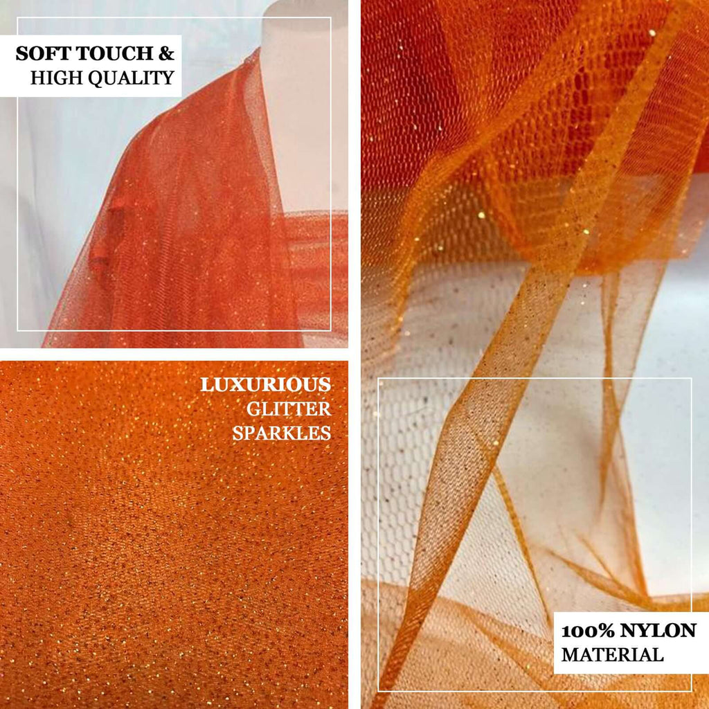 54"x15 Yards Tulle Fabric Bolt Tea Green Glitter Dot Tulle Fabric