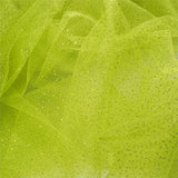 54 inch x 15 Yards | Tulle Fabric Bolt | Tea Green Glitter Dot Tulle Fabric | TableclothsFactory#whtbkgd