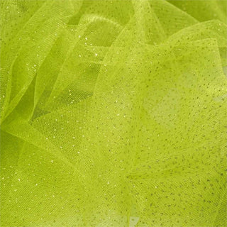 Tea Green Glitter Dot Tulle Fabric for Every Occasion