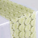 Wholesale Tea Green Tulle Table Runner With Sequin Design Party Wedding Tabletop Decoration