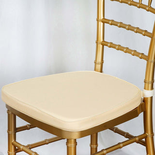 1.5" Thick Ivory Chiavari Chair Pad: Enhance Comfort and Style 1.5" Thick Ivory Chiavari Chair Pad: Enhance Comfort and Style