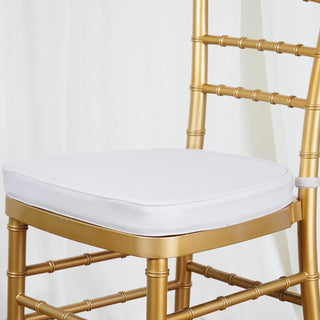 1.5" Thick Silver Chiavari Chair Pad: Add Comfort and Elegance to Your Event