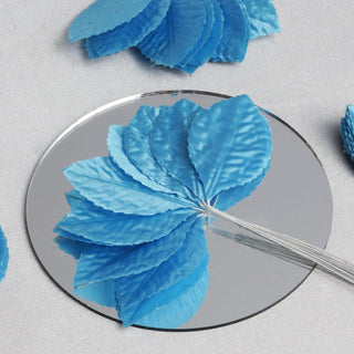 Turquoise Burning Passion Leaves for Vibrant Event Decor