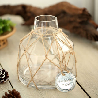 Clear Glass Bud Vase - Elegant and Versatile