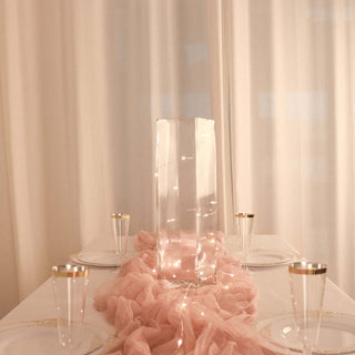 16" Heavy Duty Square Cylinder Glass Vase - Clear 16" Heavy Duty Square Cylinder Glass Vase - Clear