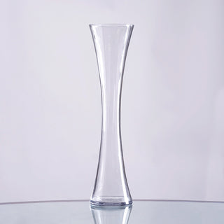Clear Heavy Duty Concave Glass Vase - Set of 12