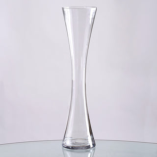Clear Heavy Duty Concave Glass Vase
