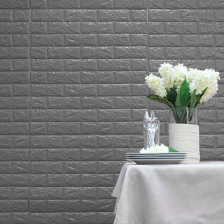 Elevate Your Space with Silver Foam Brick Wall Tiles