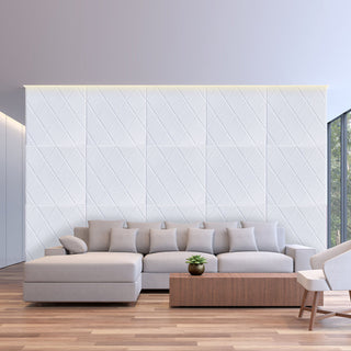 Elevate Your Décor with 3D White Foam Wall Panels