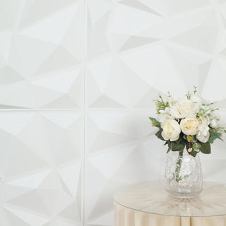 Upgrade Your Space with Matte White 3D Texture PVC Wall Tiles