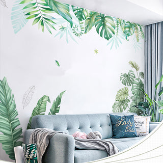 Add a Pop of Green with Assorted Hanging Leaves Wall Decals