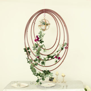 Add a Modern Flair with the 24" Rose Gold Heavy Duty Metal Hoop Wreath