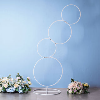 White Hoop Wreath - The Perfect Wedding Table Centerpiece