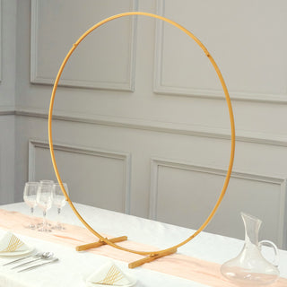 Unleash Your Creativity with the Gold Metal Round Hoop