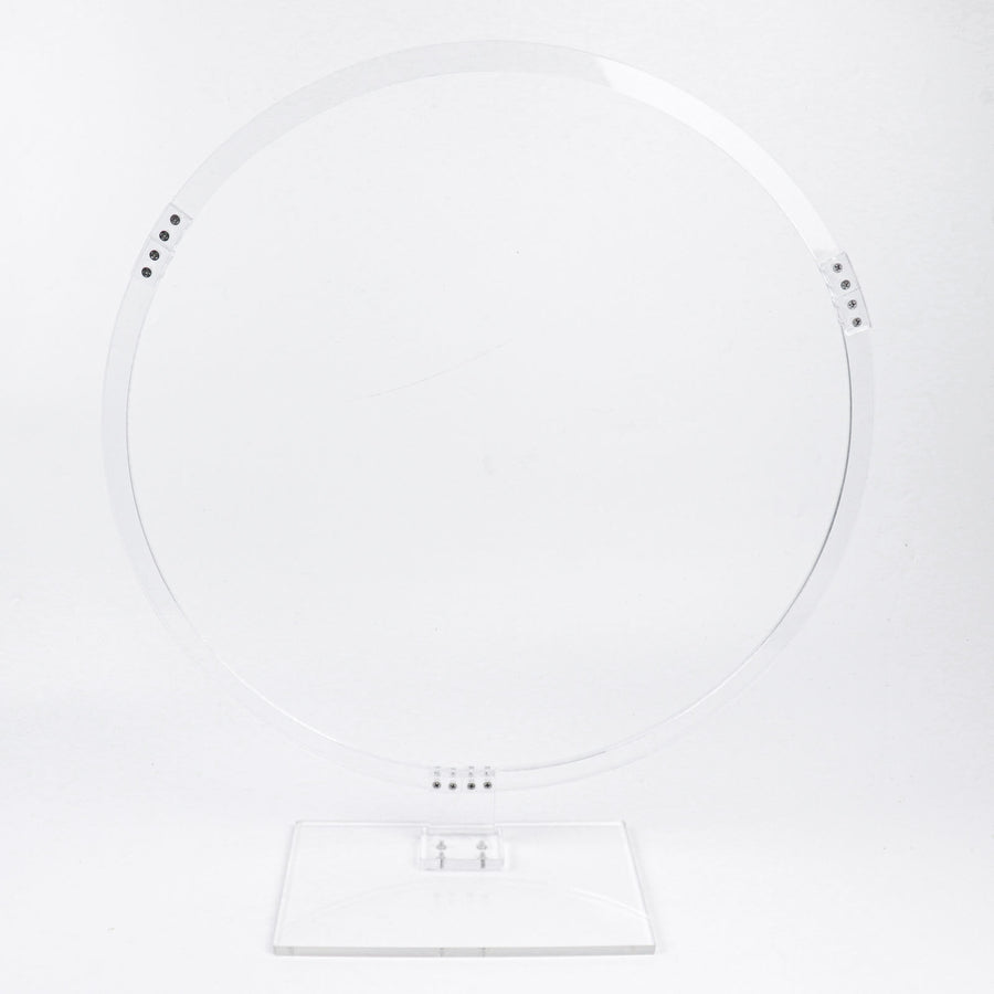 Clear Acrylic Table Wedding Arch Hoop Stand Centerpiece, Round Wreath Tabletop Decor#whtbkgd