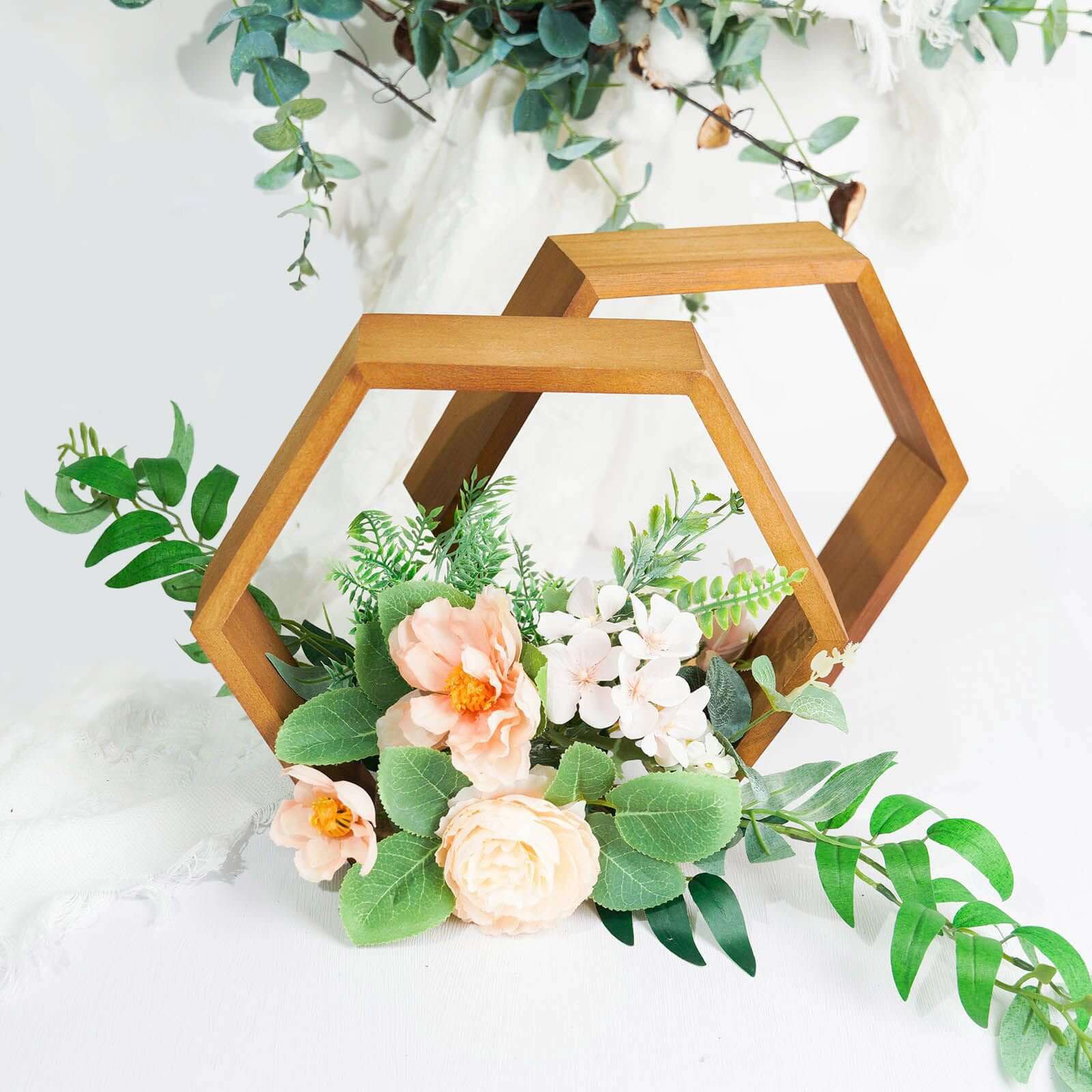 Wood Hexagon Terrarium Frame | Geometric Terrarium | Wedding Table Decor | Terrarium Centerpiece | hot Hexagon Arch | Rustic | Barnyard | Decor