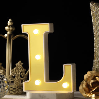 Add a Touch of Elegance with 6" Gold 3D Marquee Letters