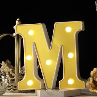 Add a Touch of Elegance with 6" Gold 3D Marquee Letters Add a Touch of Elegance with 6" Gold 3D Marquee Letters