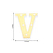 6 Gold 3D Marquee Letters | Warm White 5 LED Light Up Letters | V