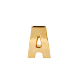6inch Shiny Gold Plated Ceramic Letter "A" Sculpture Bud Vase, Flower Planter Pot Table #whtbkgd