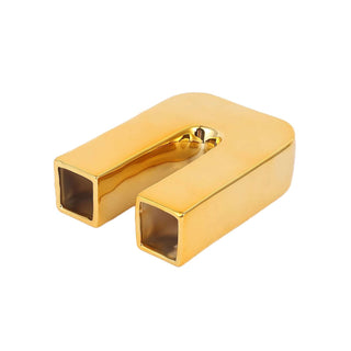 Create Memorable Events with the Gold Letter U Sculpture Vase Table Centerpiece Create Memorable Events with the Gold Letter U Sculpture Vase Table Centerpiece